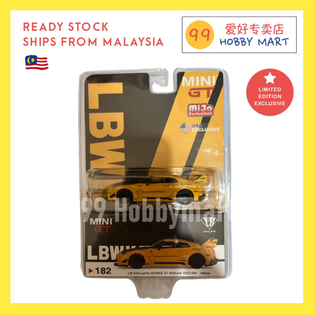 Mini GT 182 Nissan GTR GT-R R35 LB Works Yellow Blister | Shopee ...