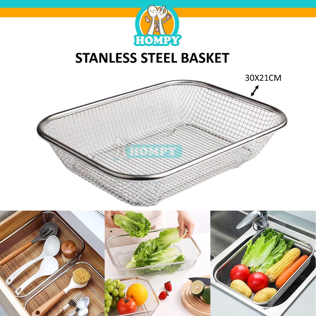 Stainless Steel Mesh Basket/Multipurpose Stainless Steel Basket / Tray