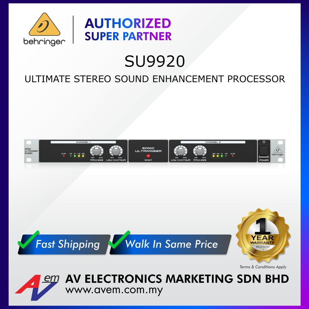 BEHRINGER SU9920 Ultimate Stereo Sound Enhancement Processor | Shopee ...
