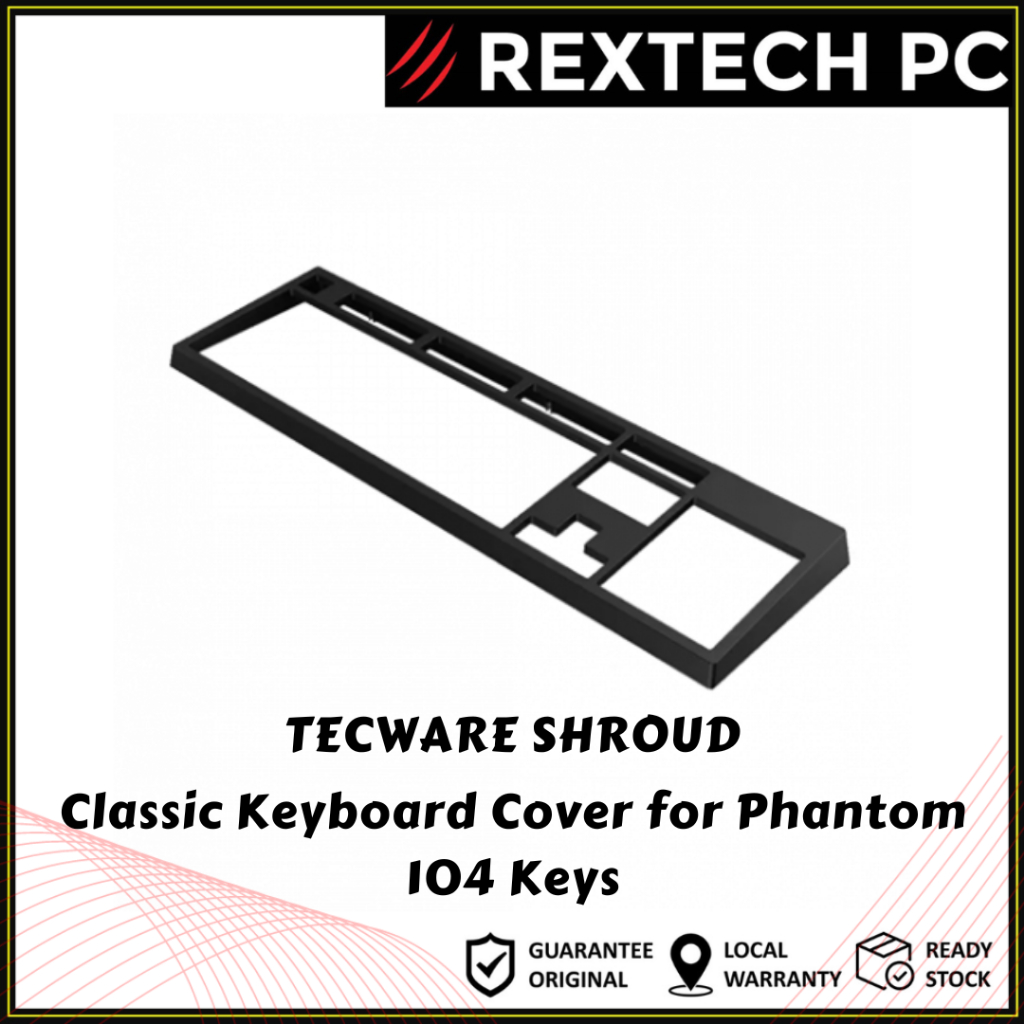 TECWARE Shroud Classic Keyboard Cover for Phantom 104 KEYS Black ...