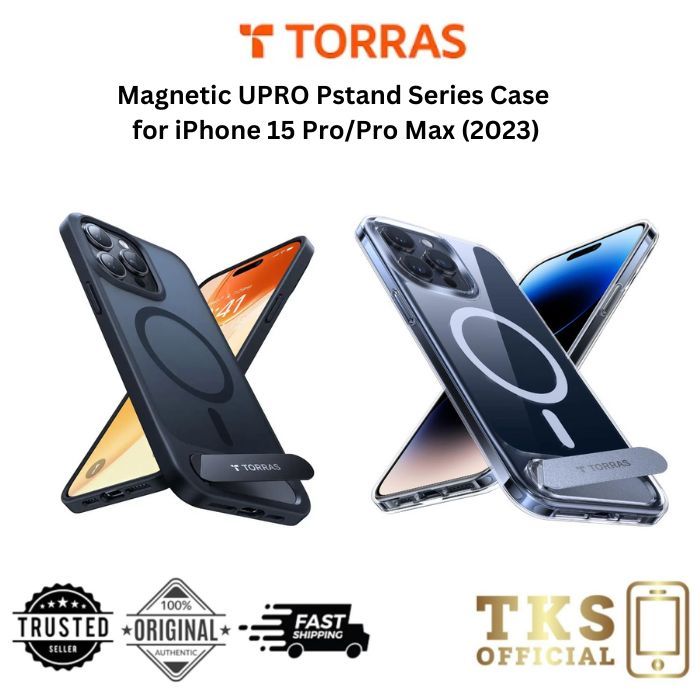 TORRAS Magnetic UPRO Pstand Series Case for iP 15 Pro/Pro Max (2023 ...