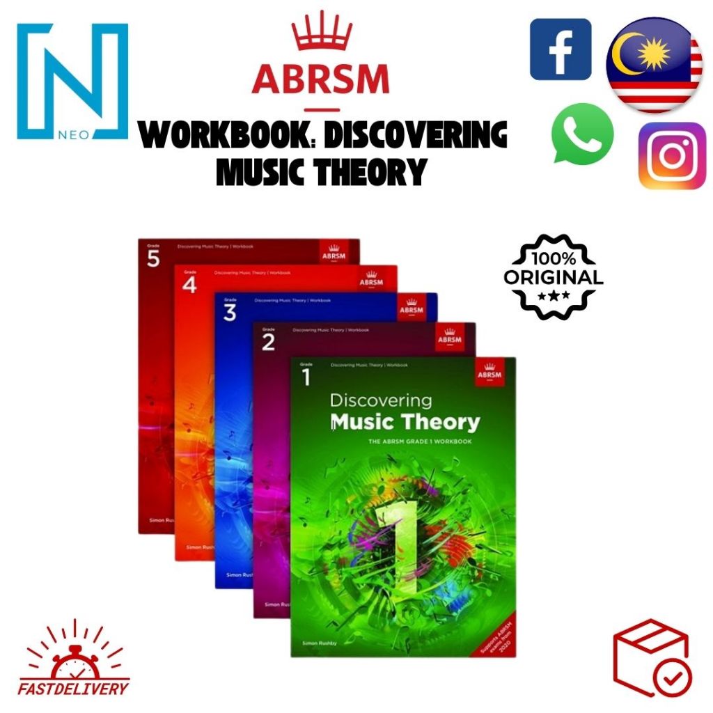 ABRSM ABRSM DISCOVERING MUSIC THEORY GRADE 1 2 3 4 5 ( WORK BOOK ...