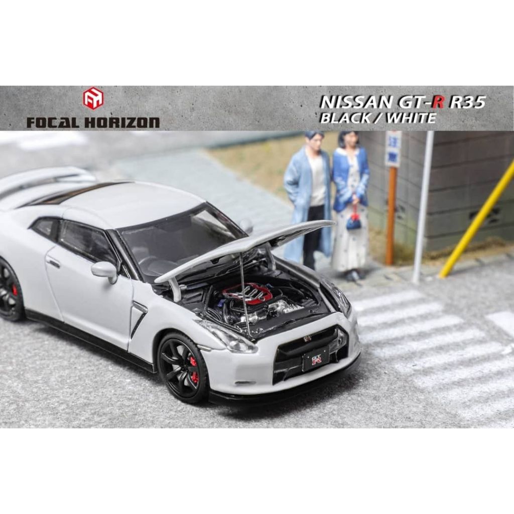 FOCAL HORIZON 1/64 NISSAN SKYLINE GT-R R35 WHITE | Shopee Philippines