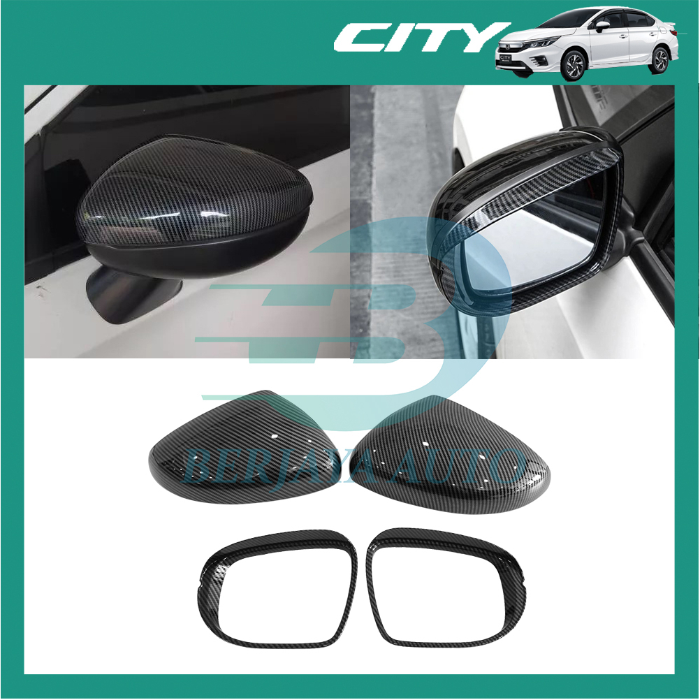 Honda City GN2 (20202025) Side Mirror Carbon Frame Cover Fiber Berjaya