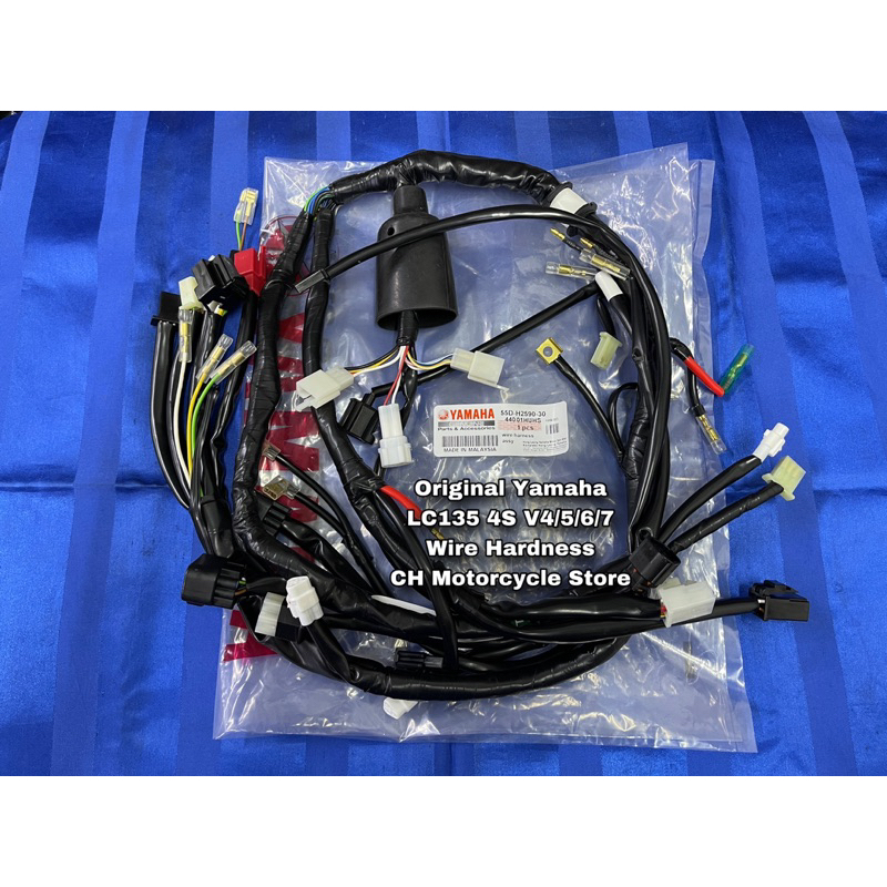 Yamaha LC135 V1 V2 V3 V4 V5 V6 V7 Wiring Harness Wire 4Speed 5Speed ...