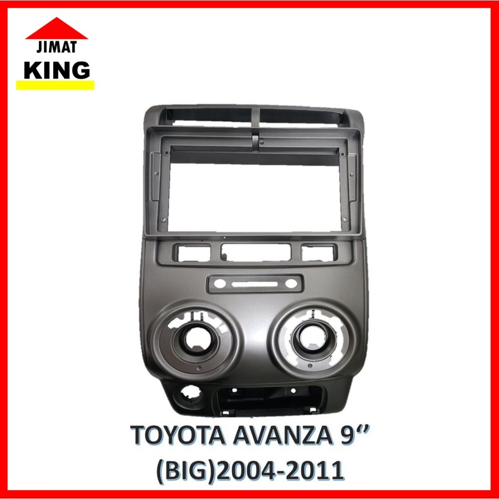Android Player Casing TOYOTA AVANZA 9''(BIG)-2004-2011-GREY (WIth PNP ...