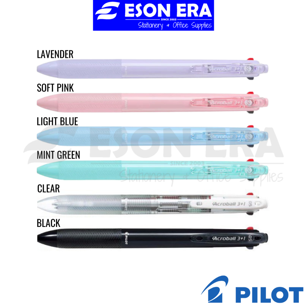 Pilot Acroball 3+1 Multifunction Pen 0.5mm 3 Colors+Mechanical Pencil 0 ...