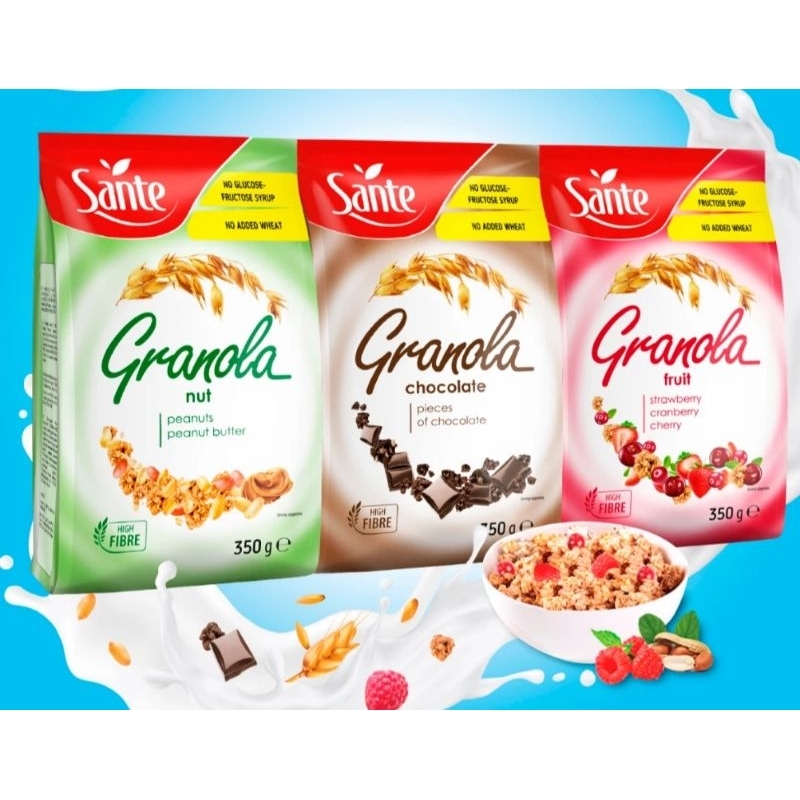 Sante Assorted Whole Grain Granola (350g/Packet) Shopee Philippines
