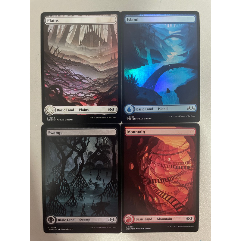 Mtg Wilds Of Eldraine Woe Island Plains Swamp Card Full Art Non Foil Foil Shopee