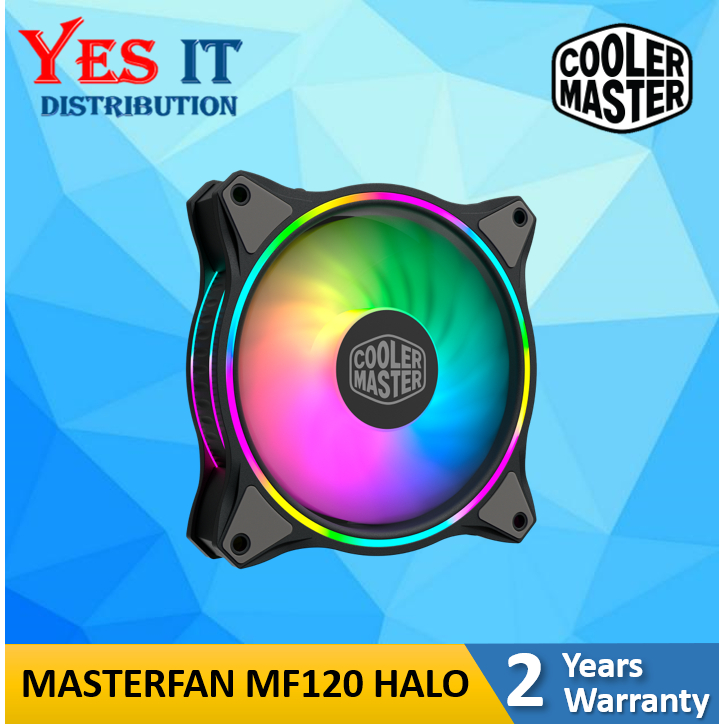 COOLER MASTER MASTERFAN MF120 HALO / HALO2 ARGB CASE FAN BLACK (MFL ...