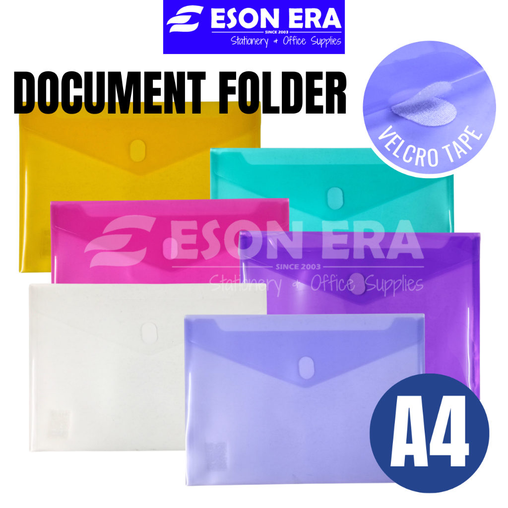 Document Folder A4 with Velcro Tape File Holder Document Bag VT2052 ...