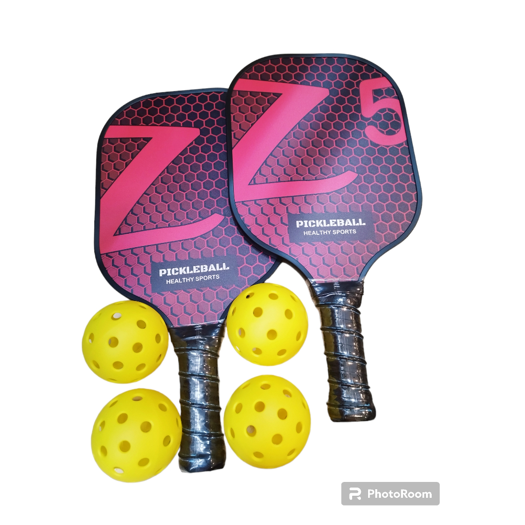 Pickleball Two Paddles with four balls for beginner Light weight