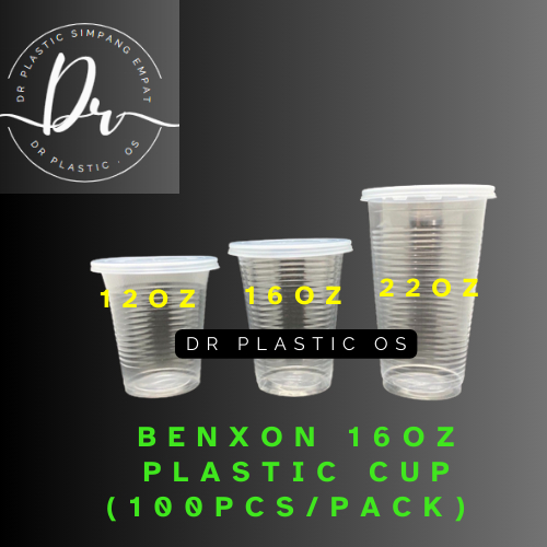 BENXON 12oz / PP360 / Disposable Plastic Cup - 12 / Dome lid/Flat lid ...