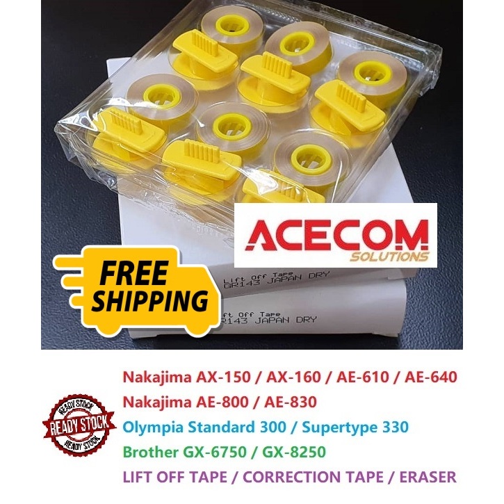 Typewriter Correction Lift Off Tape Eraser For Nakajima AX150 AX150