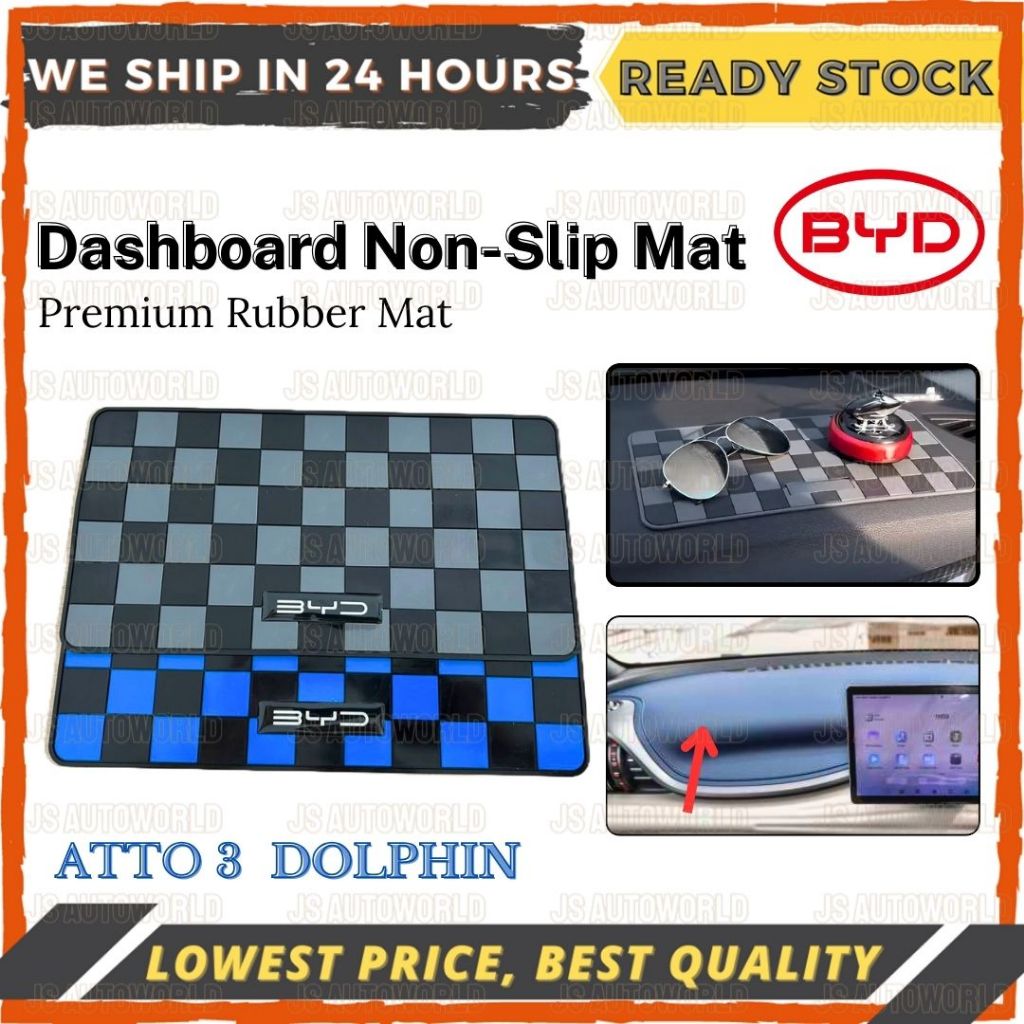BYD Anti Slip Mat Dasboard Car Non Slip Mat Dadu Static BYD Dolphin