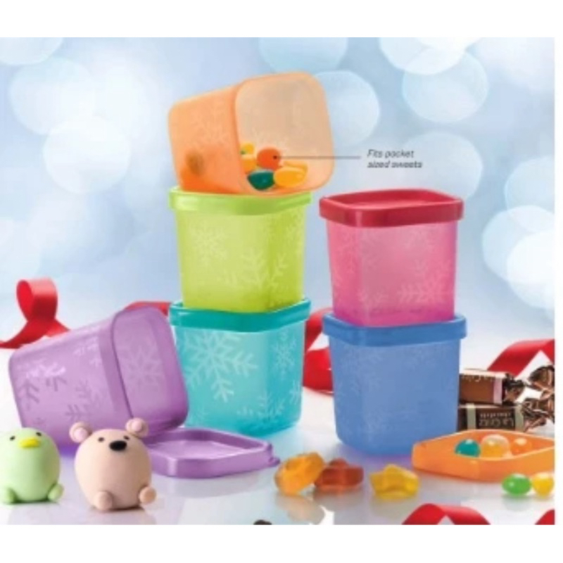 tupperware Rainbow Cubes set 80ml | Shopee Philippines
