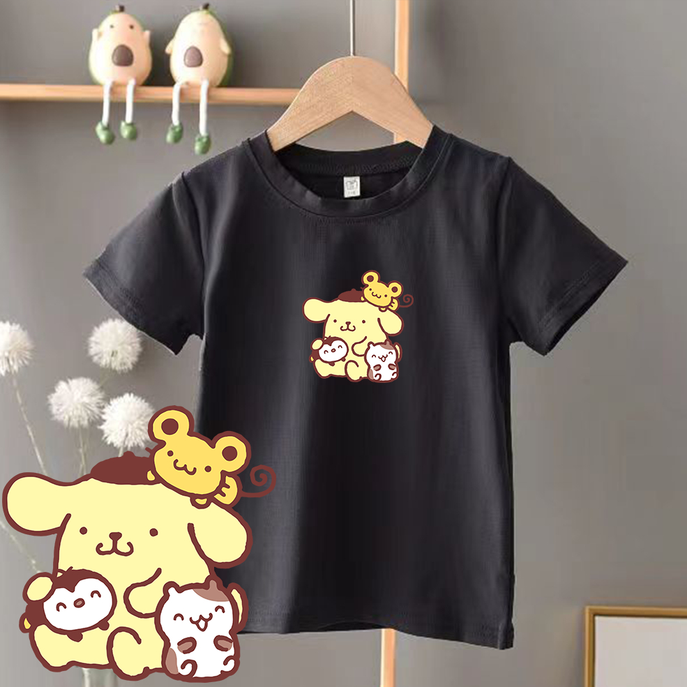 Kids Purin Pompompurin Sanrio Dog Puppy T Shirt Boy Girl Kid Cotton 