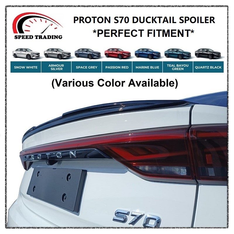 PROTON S70 Ducktail Spoiler Various Color | Shopee Philippines