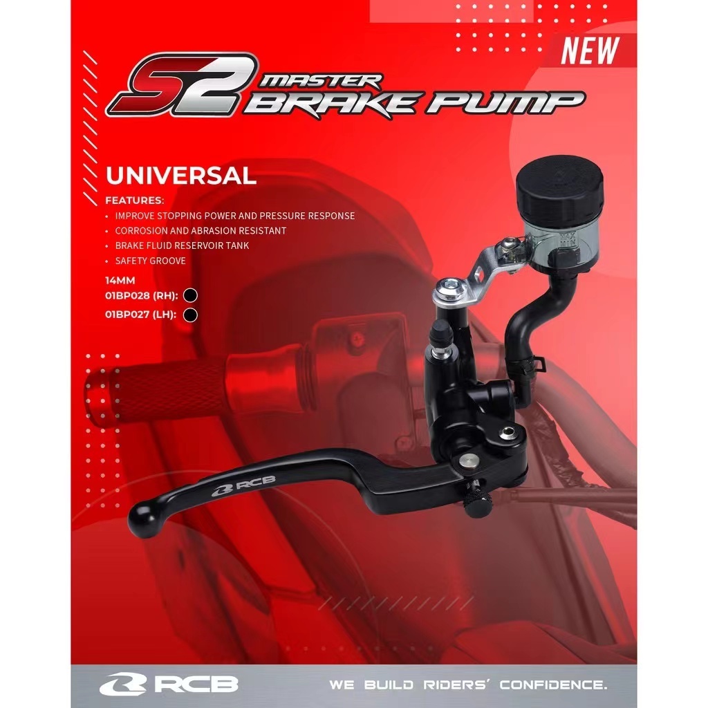 RCB FORGED MASTER PUMP S2 - 14MM (KIRI / KANAN) UNIVERSAL RACING