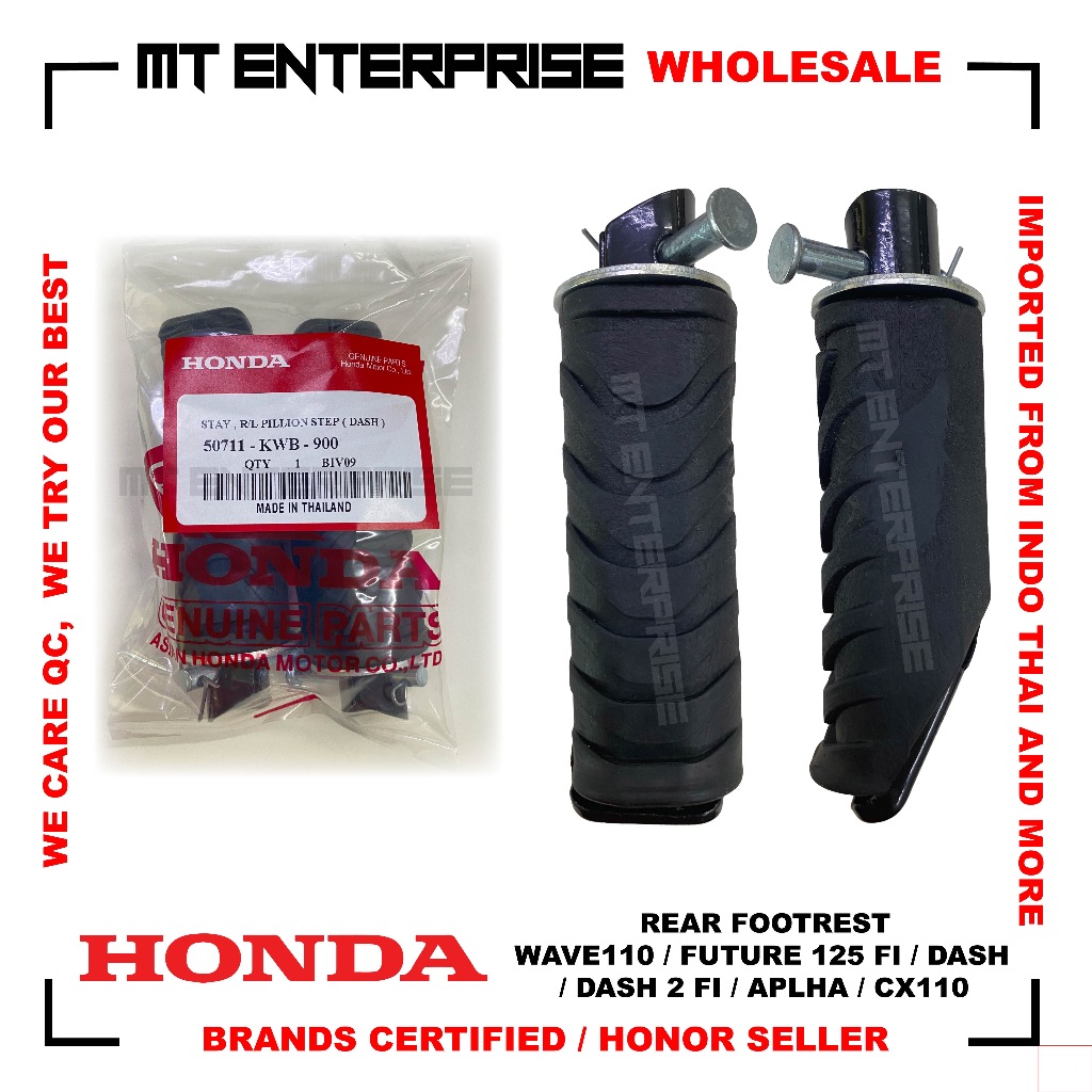 IMPORTED Honda CERTIFIED Thai QC Rear Footrest Wave 110 / Future