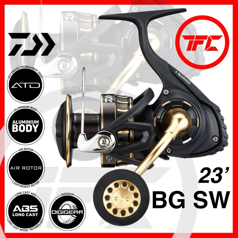 2023 DAIWA BG SW Spinning Reel Saltwater Game Jigging Casting Bottom ...