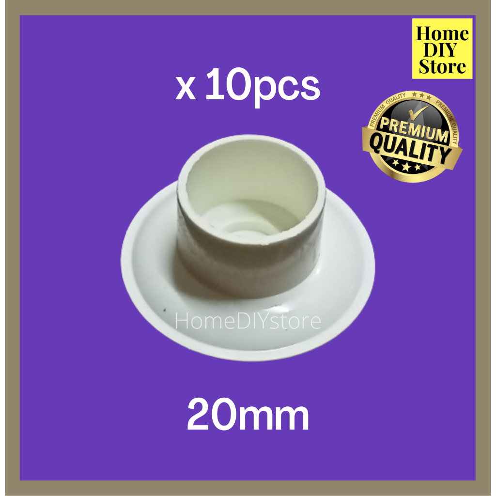 20mm PVC BASE FOR DIY WHITE PIPES (10PCS) | Shopee Philippines