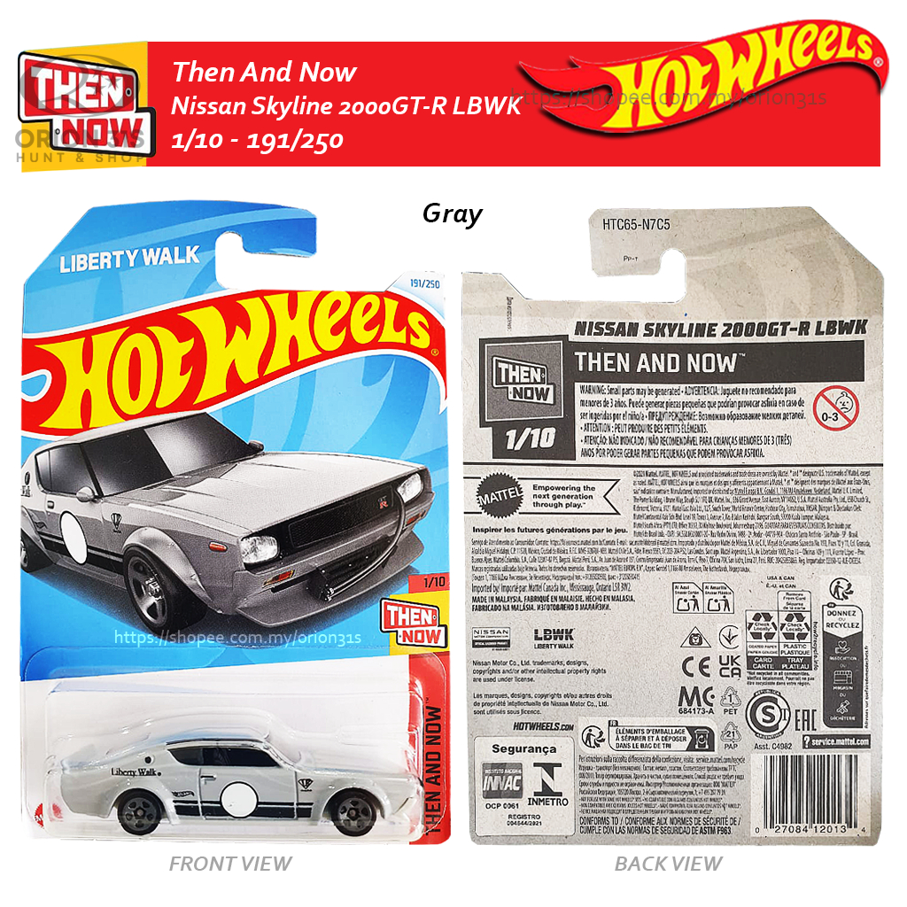 Hot Wheels Then and Now 2024 Nissan Skyline LBWK/ Ford Mustang/ GT40 ...