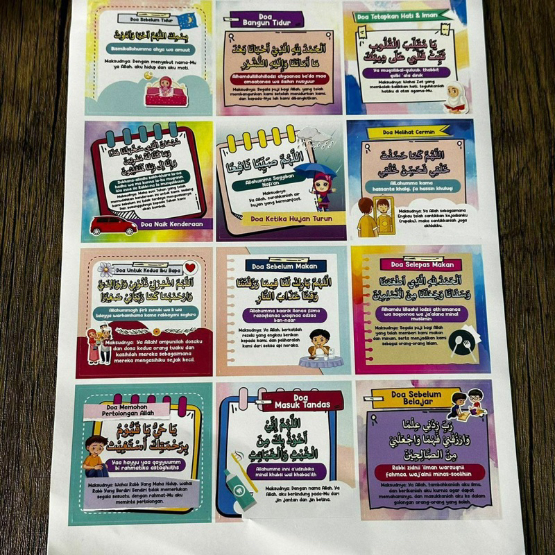 STICKER DOA-DOA HARIAN (12 keping) | Shopee Philippines
