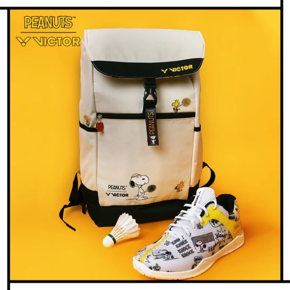 PEANUTS Y VICTOR バックパック Victor USA Victor x Peanuts Backpack - Black BR-SN - B&T Racket