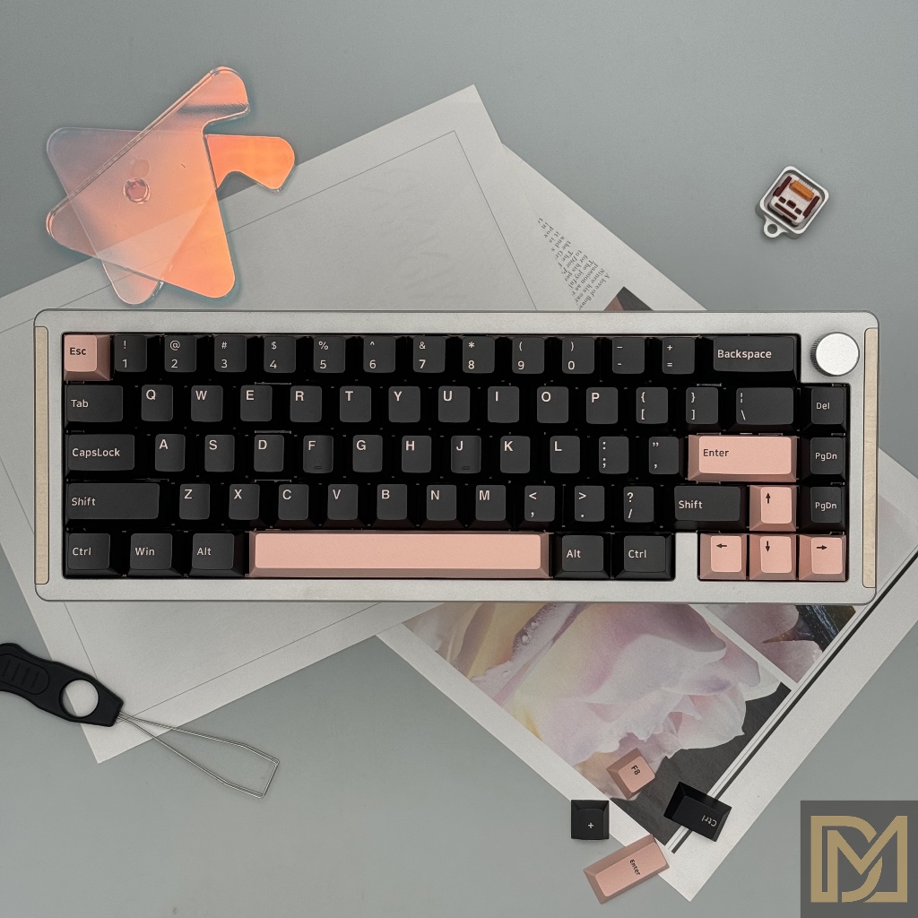 Olivia Keycap Dark PBT Cherry Profile Double Shot Keycaps For ...