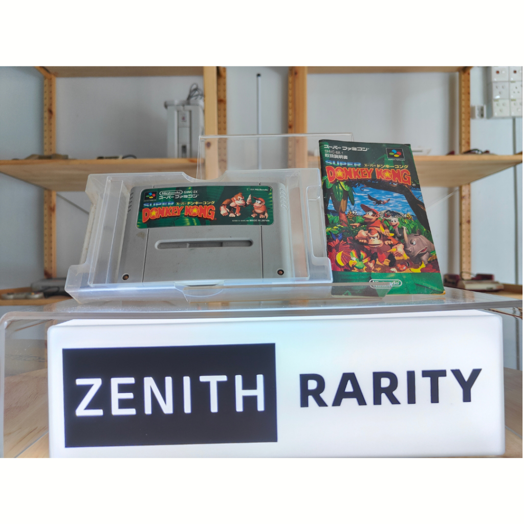 Zenith Rarity Nintendo Super Famicom SFC game Super Donkey Kong boxset ...