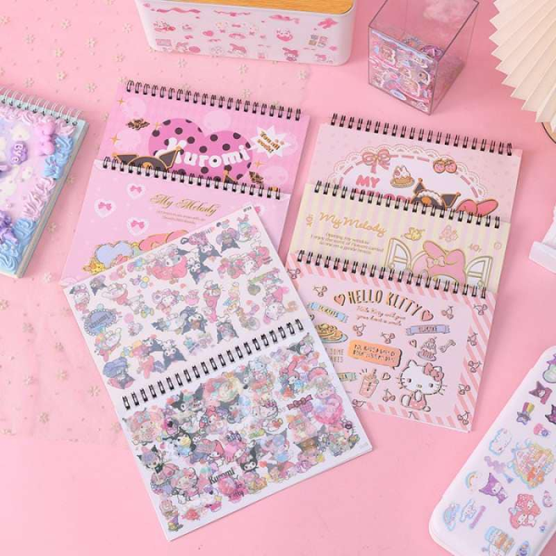 DIY Fancy Sticker Book ( Kuromi , Melody , Stella , Hello kitty ...