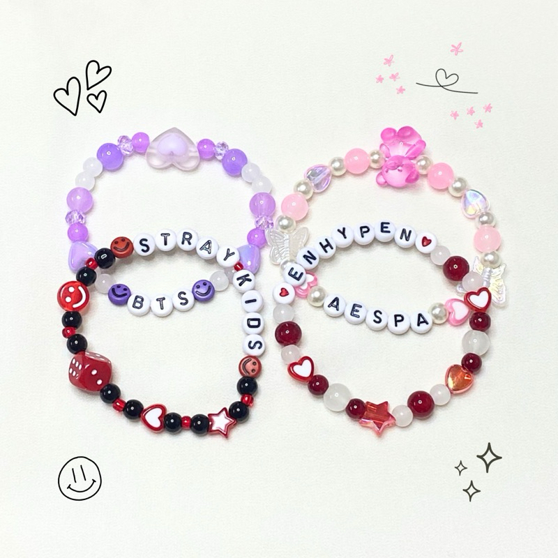 Stray Kds Mnsung Nspred Couple Bracelets, Y2k, Stray Kds Merch