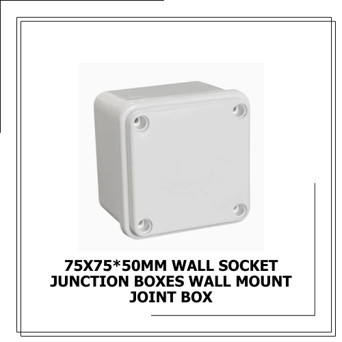 75x75*50mm Wall Socket Waterproof Junction Boxes Wall Mount Joint Box ...