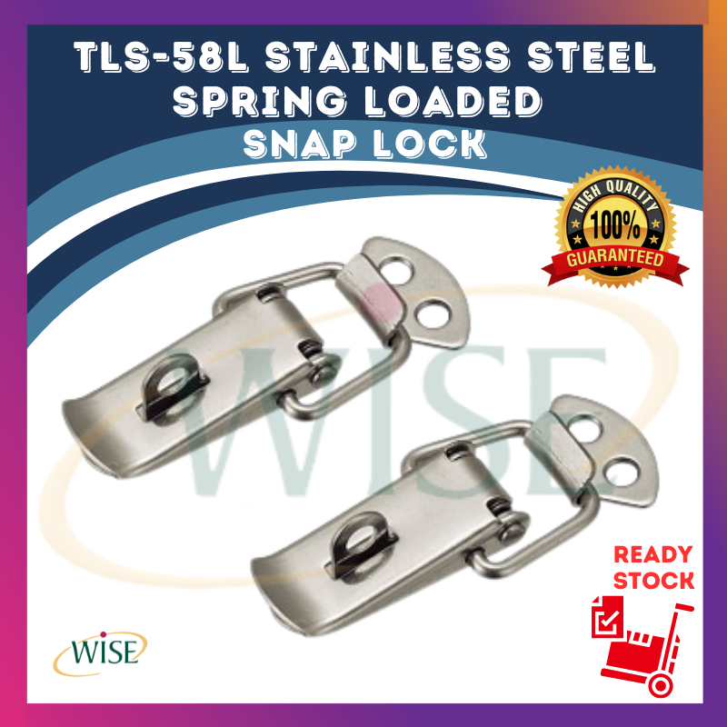 WISE TLS-58L SUS304 Stainless Steel Snap Lock Spring Loaded Toggle ...
