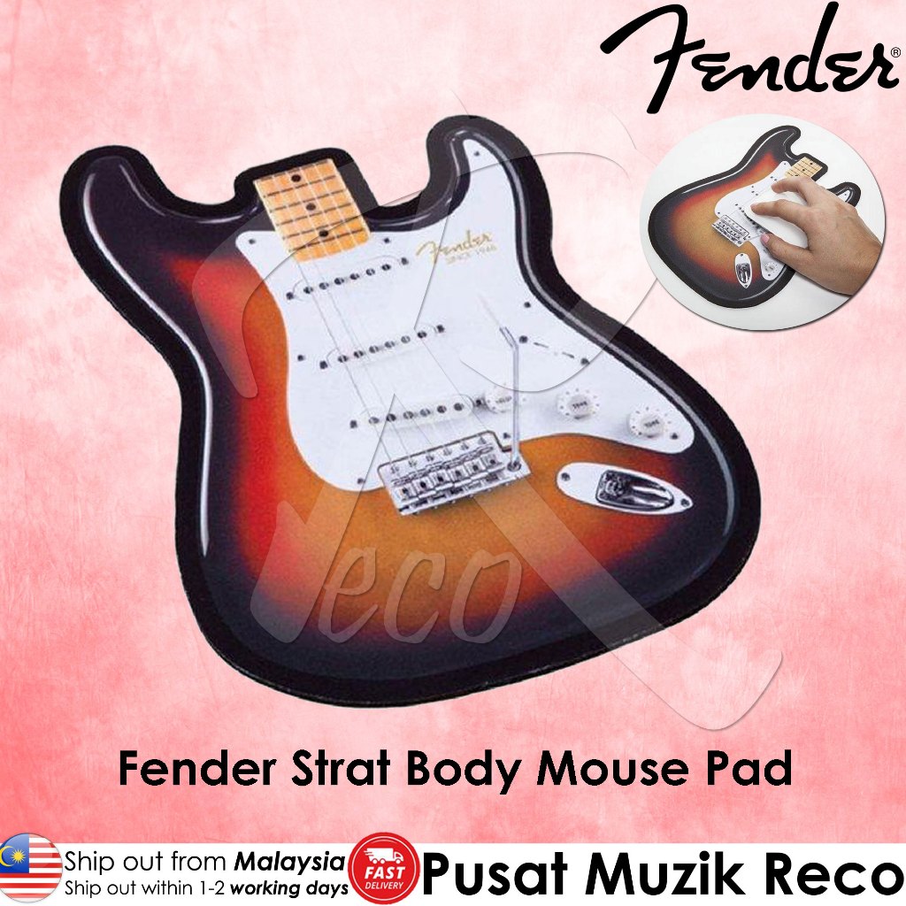 MERCHANDISE Fender Strat Body Guitar Shape Mouse Pad | Shopee Philippines