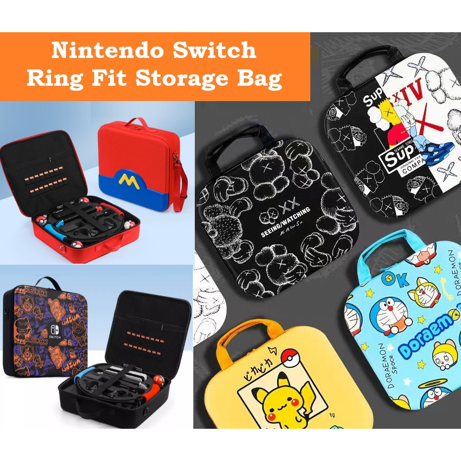 Nintendo Switch V2 OLED Ring Fit Storage Bag Travel Carrying Case ...