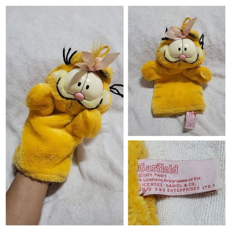 Authentic Vintage Paws Garfield Plush Soft Toy Hand Puppet | Shopee ...