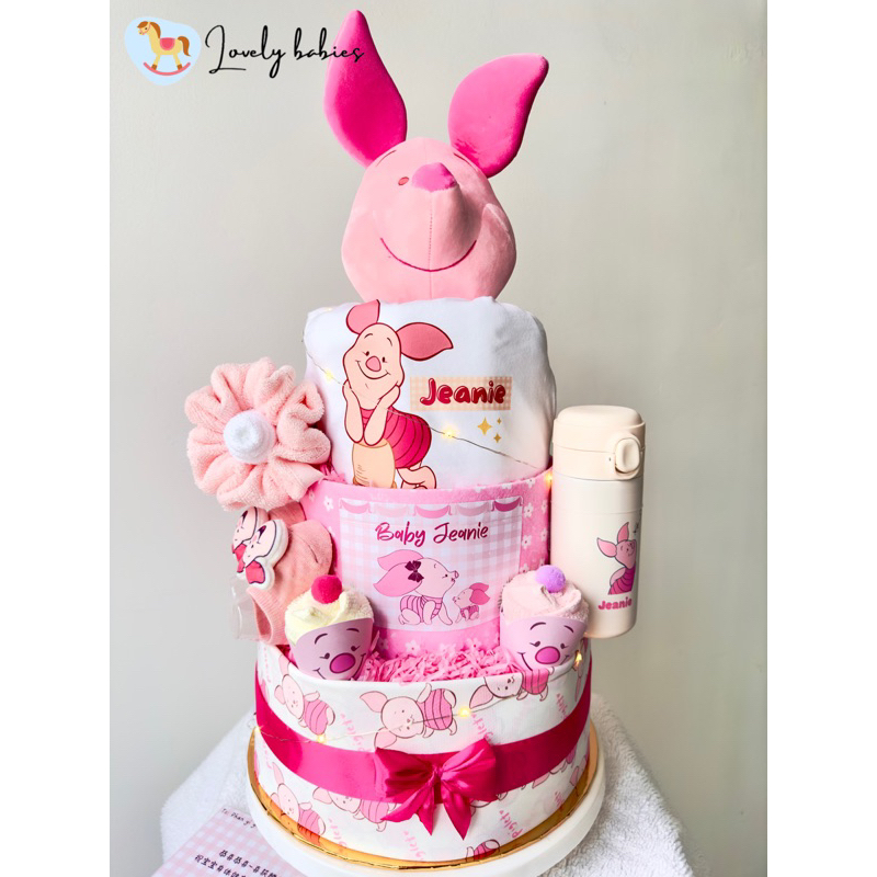 3 Tiers Piggy Baby Diapers cake Shopee Philippines