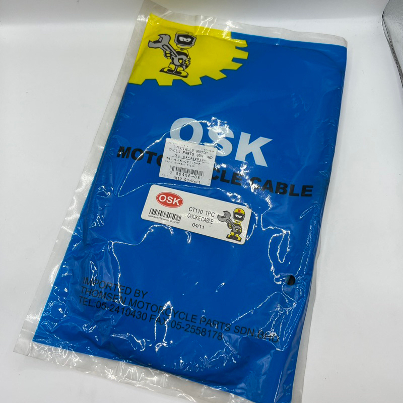 MODENAS CT 110 CT110 CHOKE CABLE OSK HIGH QUALITY CT110 CHOKE KABLE