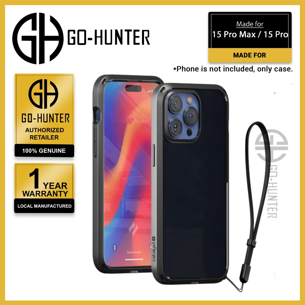 [ 15 Pro Max / Pro ] Catalyst Influence Case - Midnight Black | Shopee ...