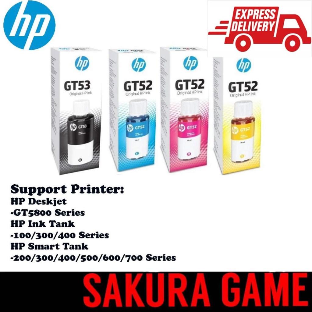 HP Smart Tank Ink Tank Deskjet Ink Bottle GT53 Black / GT52 Cyan