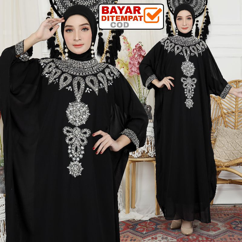 BLINGBLING Eid Kaftan With Luxury Swarovski Sequins Amira's Kaftan