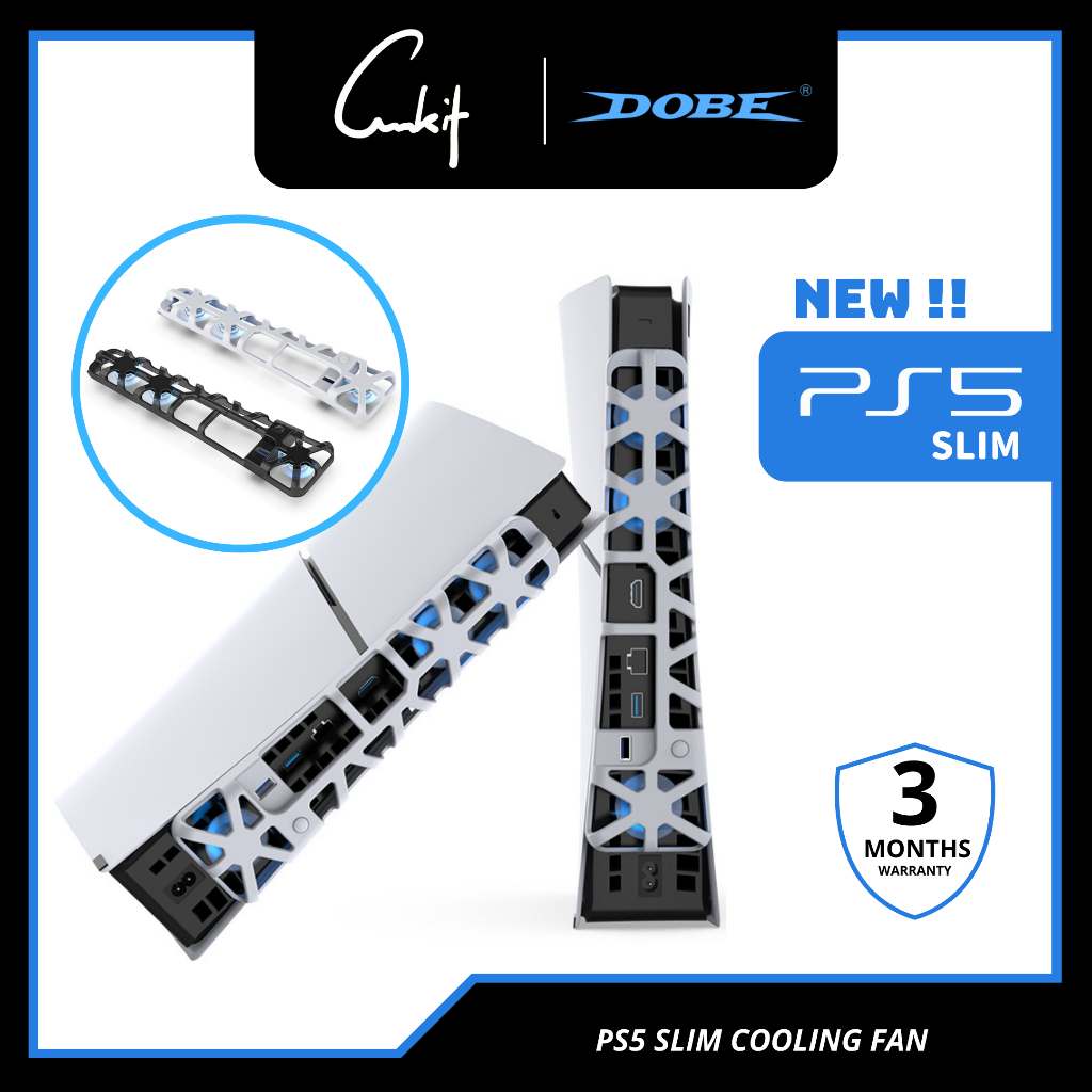 DOBE PS5 SLIM Cooling Fan 3 Fan High Speed Cooling Fan PS5 Slim Digital
