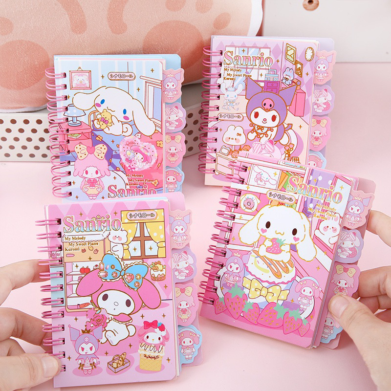 Sanrio Cute notebook stationery Cute Cinnamoroll Kuromi Melody ...