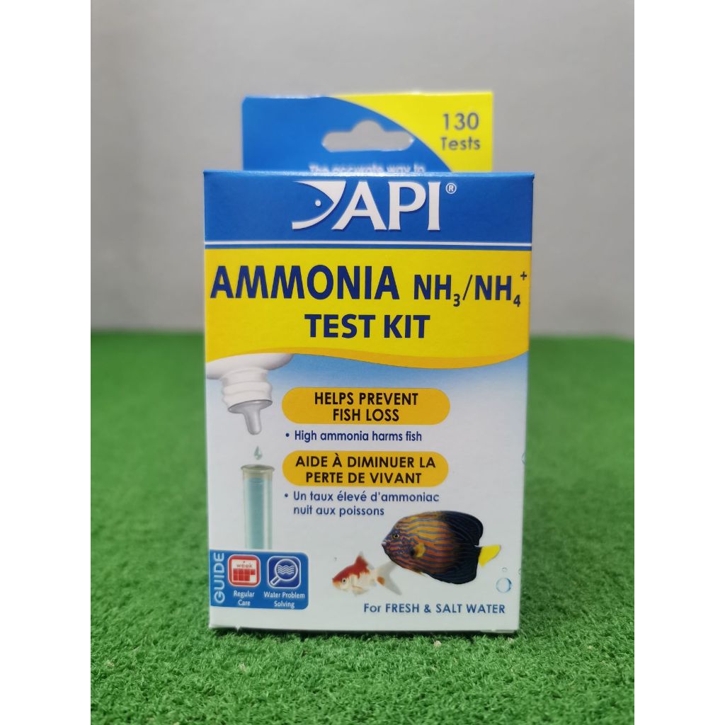 Api Ammonia NH3/NH4 Test Kit. Pond Aquarium Fresh/Salt Water Tester. Aquarium Pond Freshwater