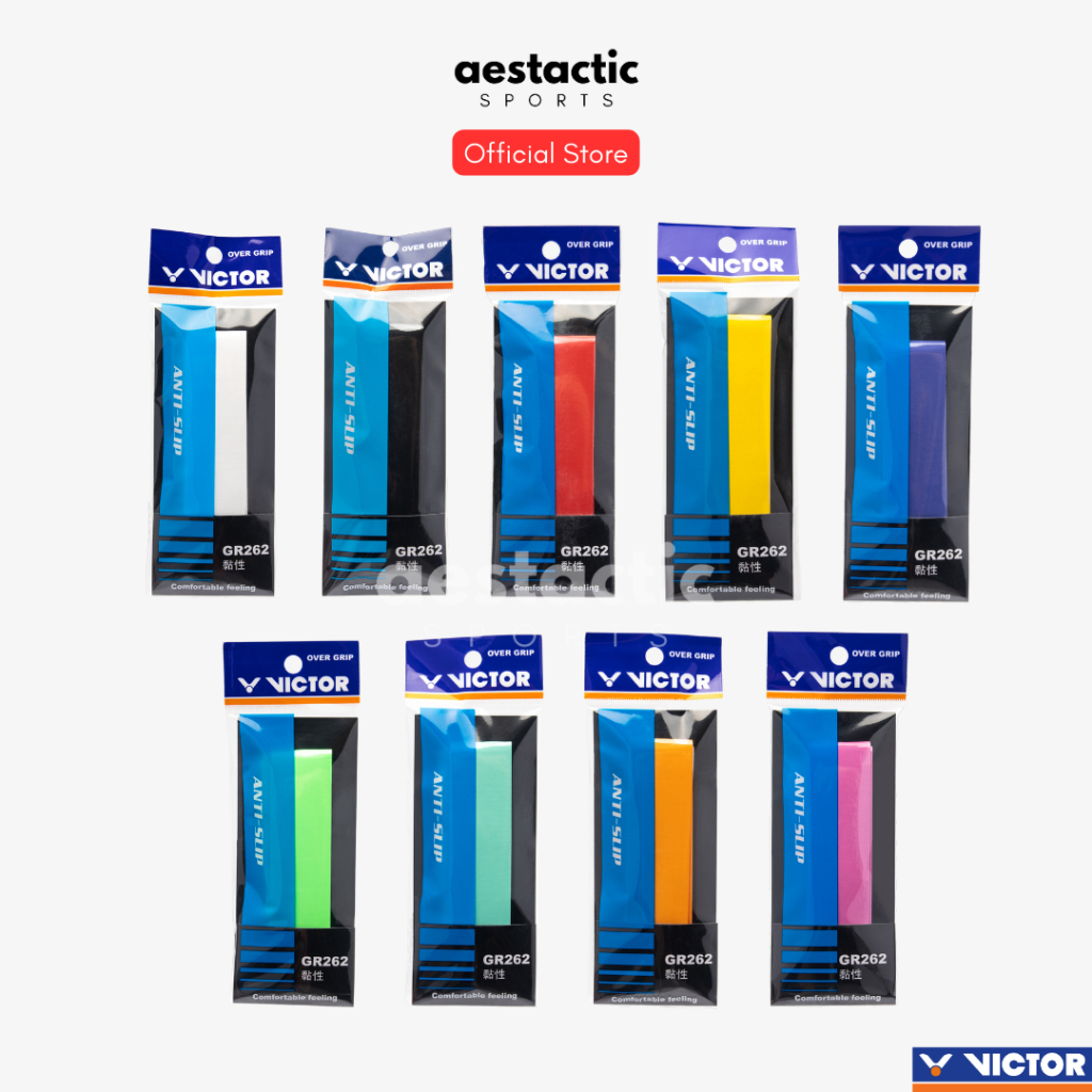 Victor GR262-3 Overgrips (3-pak, Yellow)