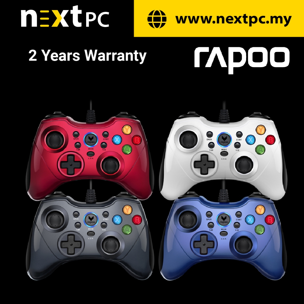 Rapoo V600 Wired Vibration Gamepad Controller Joystick PC/PS3/Android ...