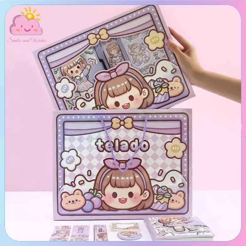 Telado Diary Box Journal Set 提拉多礼盒套装 Notebook Memo Pad Stickers ...