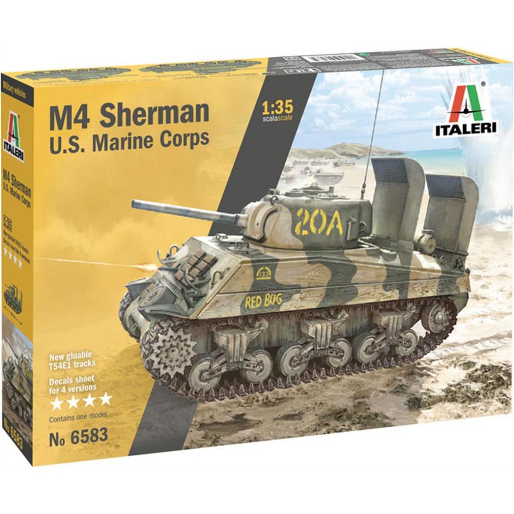 Italeri 6583 US M4A2 Sherman Us Marine Corp Tank 1/35 | Shopee Philippines